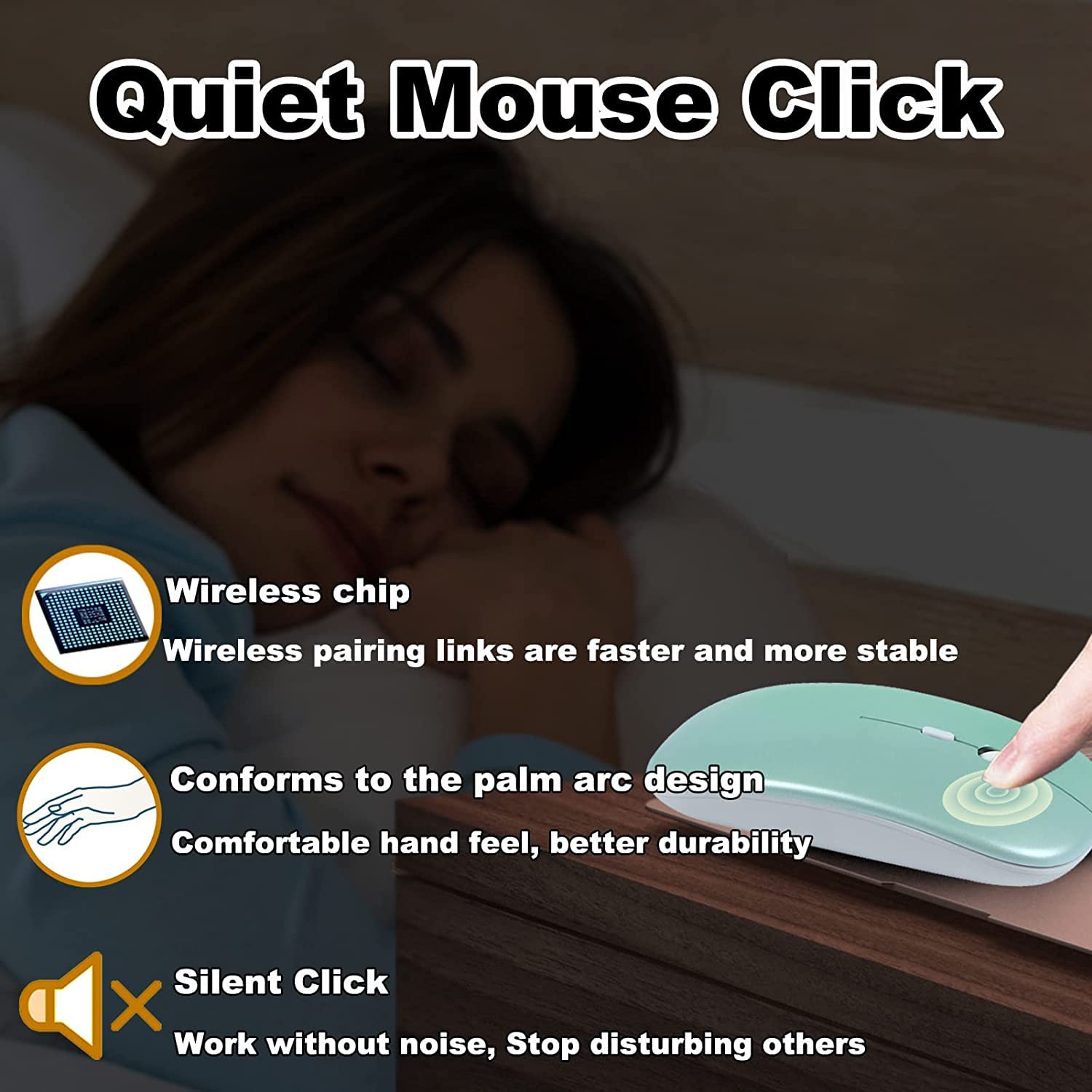 Bluetooth Wireless Keyboard and Mouse Combo – Ultra-Slim, Ergonomic, Rechargeable Keyboard & Mouse Set (with USB) (Random color-Pack of 1 Set)