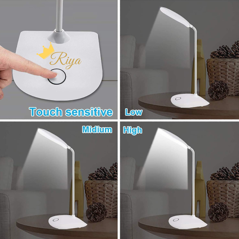 Customized Crown Touch LED Table Lamp – Custom Name Night Lamp with USB Cable
