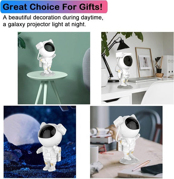 Astronaut Night Light Projector with Remote Control Timer 360° Adjustable Kids Astronaut Led Lamp for Baby Adults Bedroom, Gaming Room, Home Party