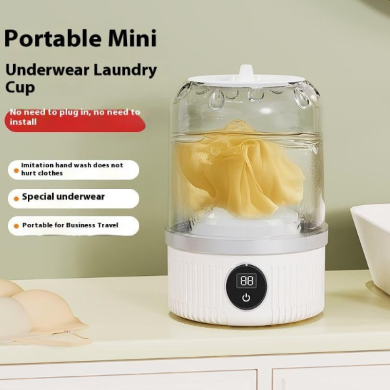 Attractive Mini Washing Machine – Portable Compact Washer for Small Loads & Travel Use